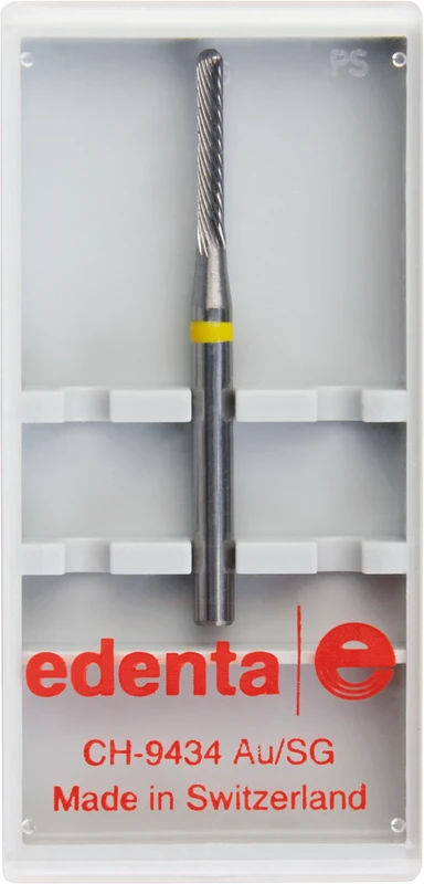 HM Parallelfräser 2666F  Stück  Fasenschliff, linksdrall, gelb superfein, HPK 103, Figur 137, 10 mm, ISO 015