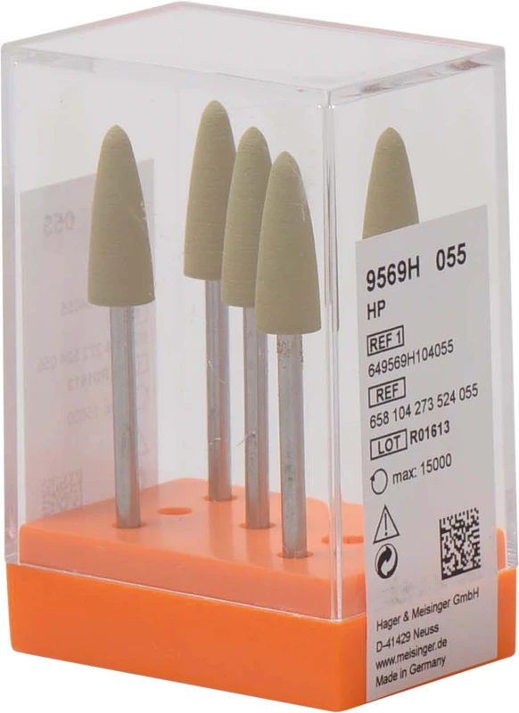 Kunststoffpolierer 9569  Packung  5 Stück gelb, HP, Figur 273, 17 mm, ISO 055