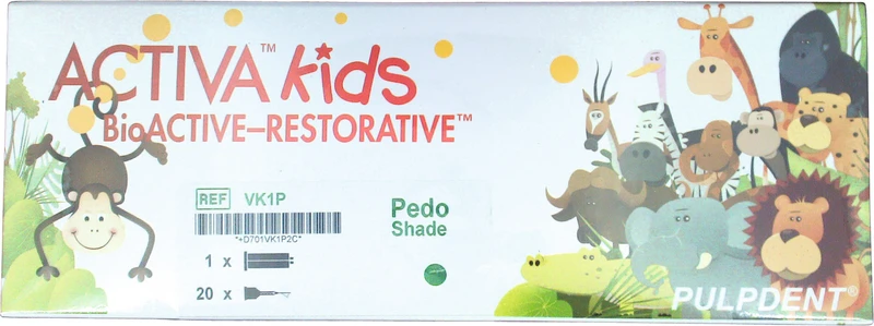 ACTIVA KIDS BioACTIVE  RESTORATIVE  Single Refill  5 ml Spritze opaque white, 20 Automix-Aufsätze