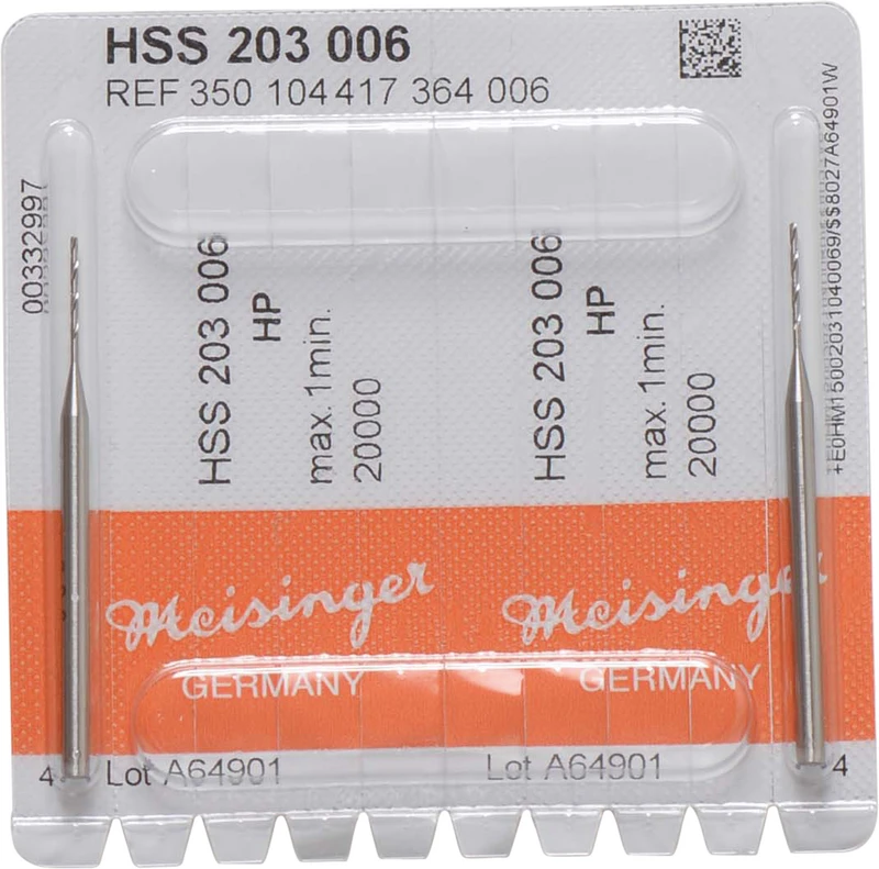 Spiralbohrer HSS 203  Packung  2 Stück HP, Figur 417, 9 mm, ISO 006