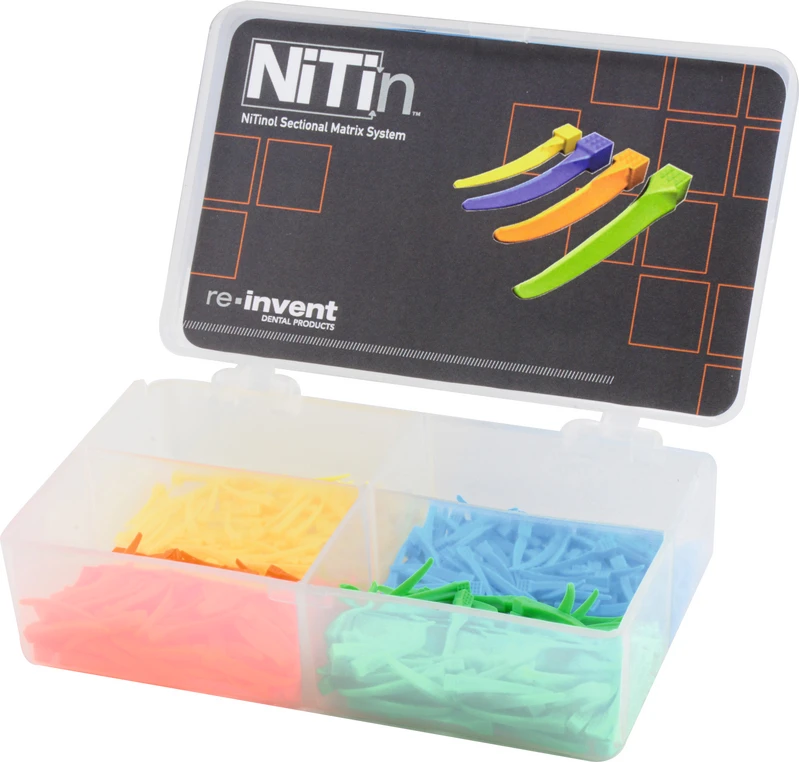 NiTin Keile  Kit  400 Stück (blau, grün, orange, gelb)