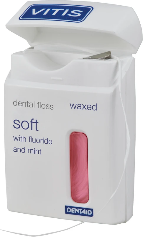 VITIS® Zahnfloss gewachst  Packung  50 m Minze