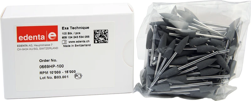 Exa Technique  Packung  100 Stück grau mittel, HP, Figur 243, 15,5 mm, ISO 055