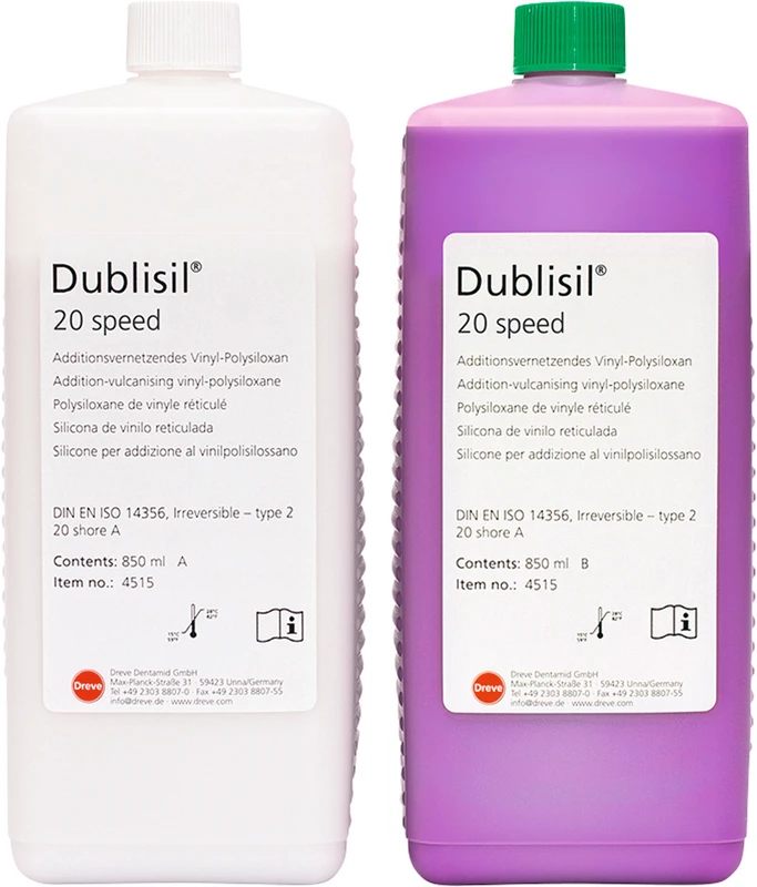 Dublisil® 20 speed  Packung  850 ml Flasche A, 850 ml Flasche B