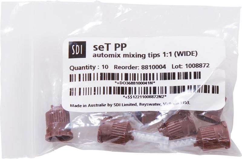 seT PP Mixing Tips  Packung  10 Stück breit