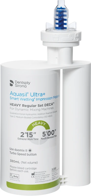 Aquasil® Ultra+  Packung  2 x 380 ml Doppelkartusche DECA Heavy Regular Set, 20 Mischkanülen