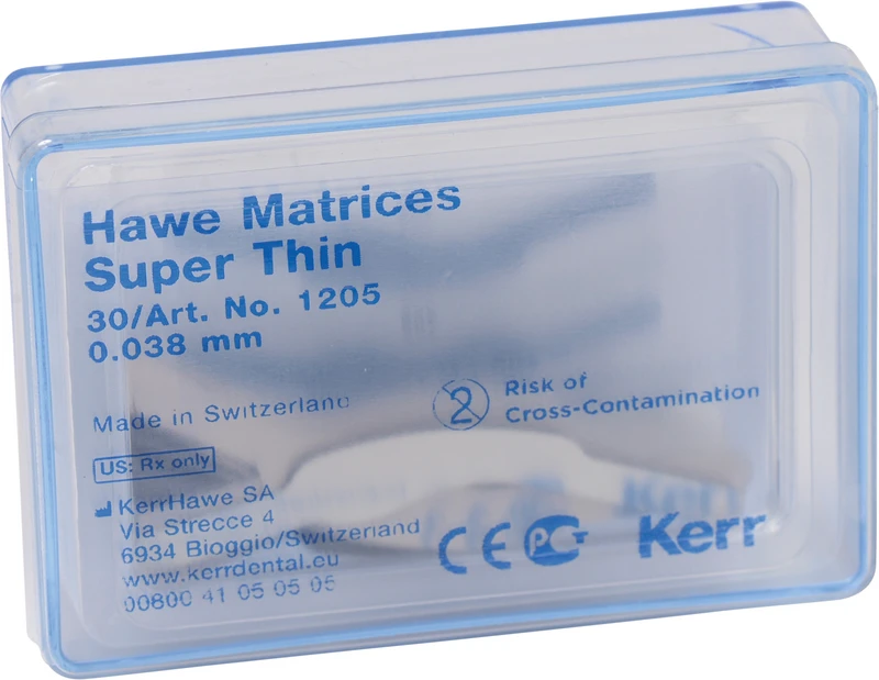 Matrizen Super-Dünn  Packung  30 Stück Stärke 0,038 mm, Nr. 1205