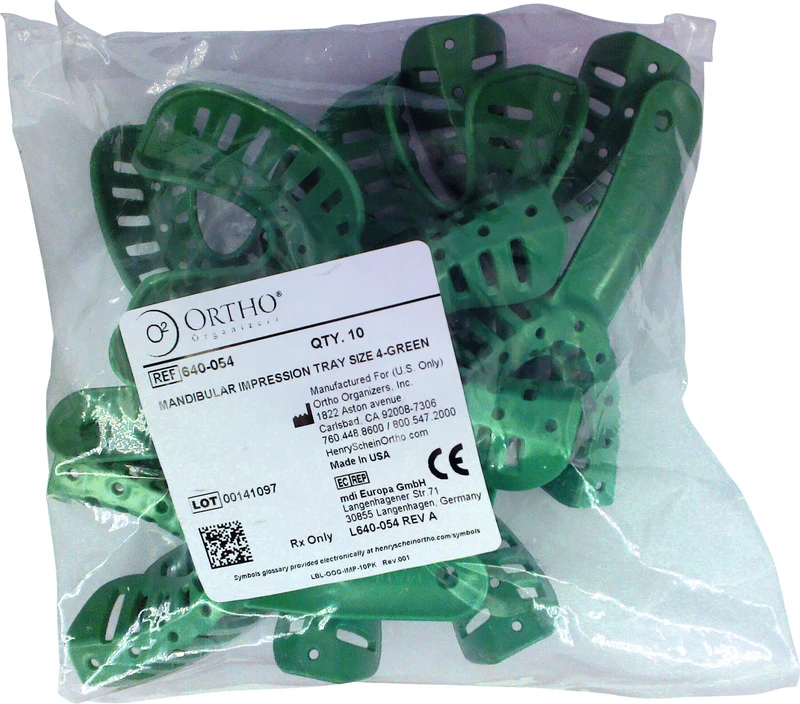 ABFORMLÖFFEL  Packung  10 Stück UK, Gr. 4, grün