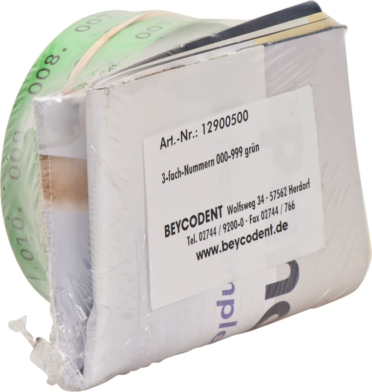 Panostar® 3-fach-Nummer  Rolle  Etiketten grün