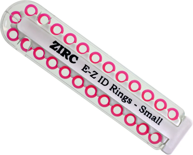EZ-ID Markierungsringe  Packung  25 Stück neonpink, Ø 3 mm