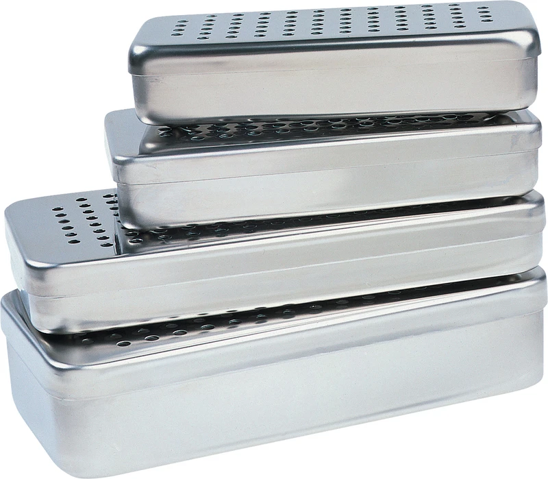 Stainless Steel Box  Stück  17 x 7 x 3 cm, perforiert