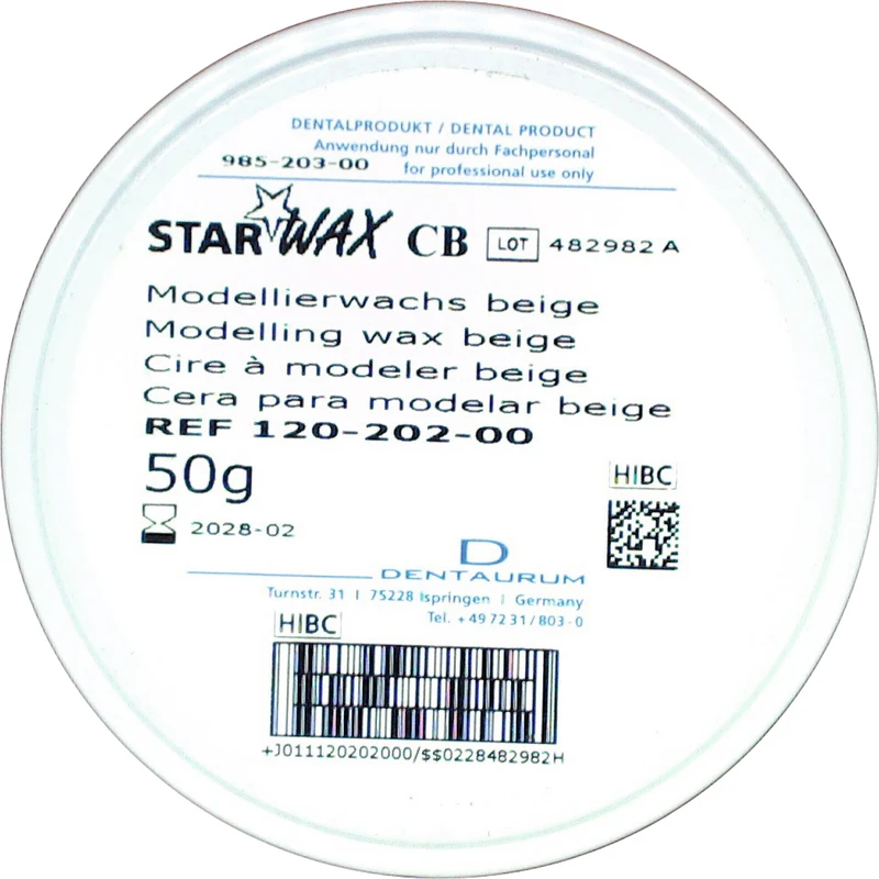 StarWax Modellierwachs  Dose  50 g beige