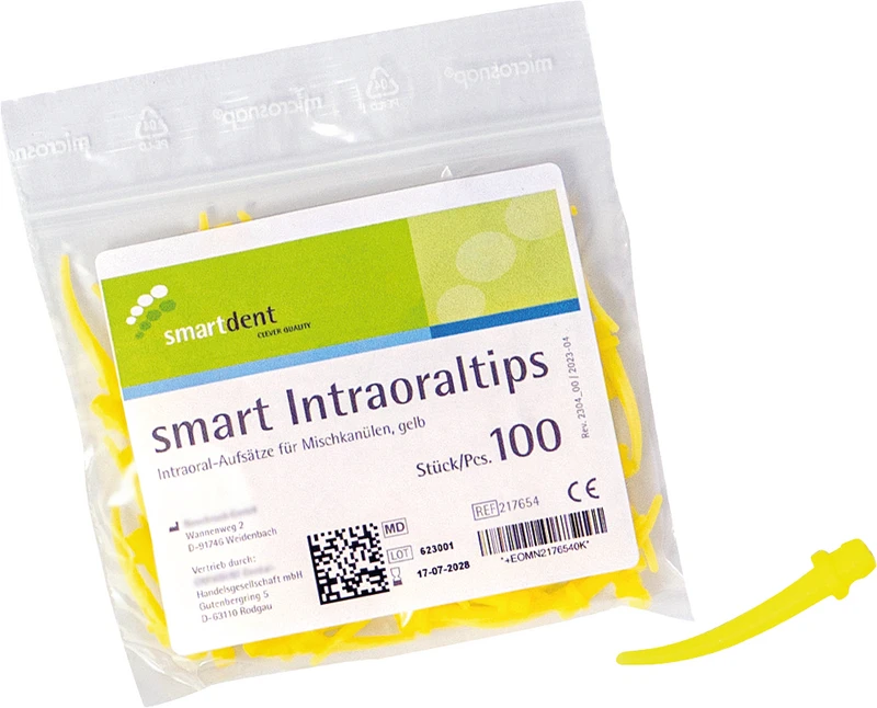 smart Intraoraltips  Packung  100 Stück gelb