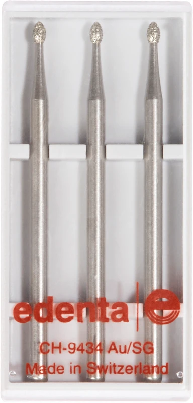 Diamanten 366  Packung  3 Stück Standard, HP, Figur 257 Knospe, 2,5 mm, ISO 016