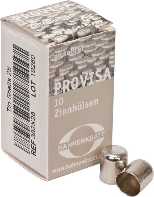 PROVISA Schutzhülsen Zinn  Packung  10 Stück 28