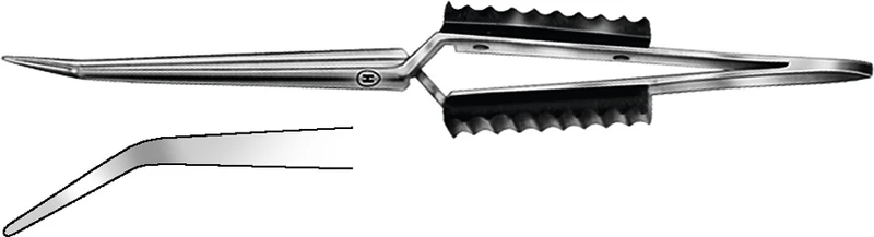 Lötpinzette  Stück  HSC 529-16, 160 mm, gebogen