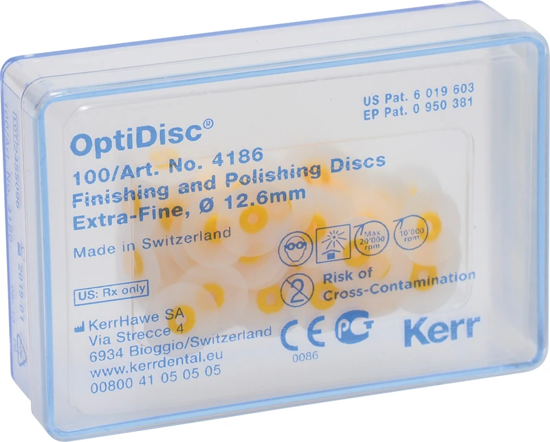OptiDisc®  Nachfüllpackung  100 Stück unmontiert, gelb extra fein, Ø 12,6 mm