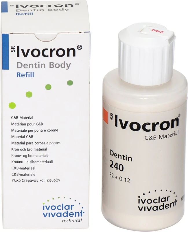 SR Ivocron®  Flasche  100 g Pulver dentin 240\2C