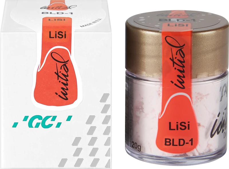 GC Initial LiSi  Dose  20 g Pulver bleach-dentin BLD-1