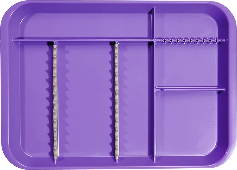 B-Lok Tray  Stück  Tray 34 x 24,5 x 2,2 cm, mit Einteilung neonlila