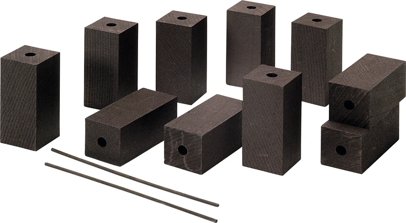 Aktiv-Karbon  Packung  10 Stück inklusive 2 Metall-Haltestifte