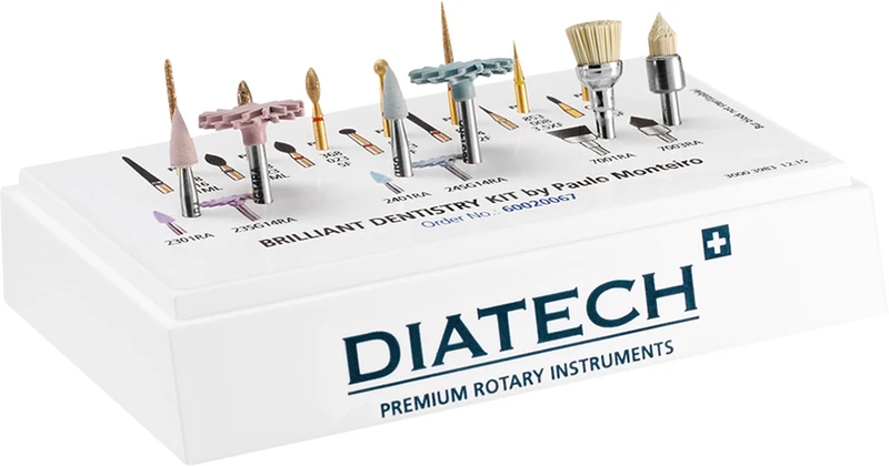 BRILLIANT Dentistry Kit by Paulo Monteiro  Kit   6 Diamanten, 1 Carbide Instrument, 4 Polierer