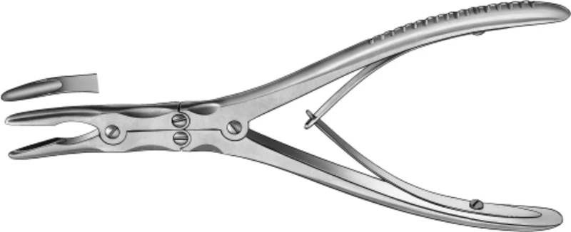 Hohlmeißelzange nach Beyer  Stück  1837 mit Übersetzung, 18 cm