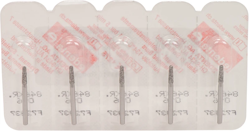 Omni Diamanten 846  Packung  5 Stück Standard, FG, Figur 545 Konus Kante rund, 6 mm, ISO 016