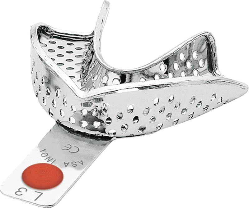 PERMA-LOCK Abformlöffel  Stück  UK S, perforiert, rot, 2804-L3