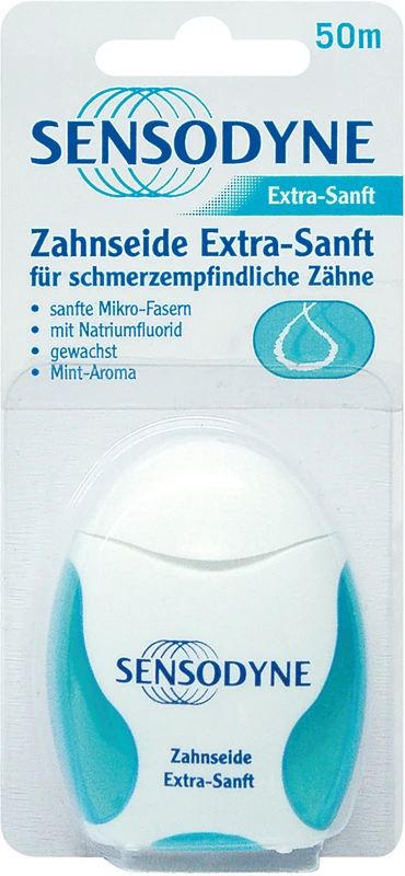 SENSODYNE Zahnseide  Spenderbox  50 m, mint, extra sanft