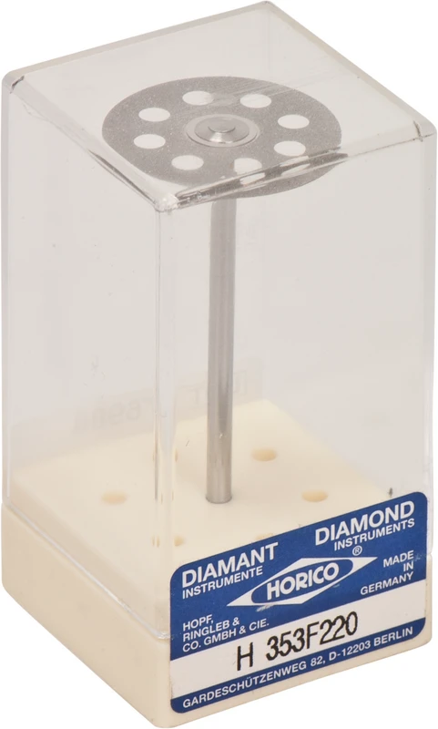 SUPERDIAFLEX® 353  Stück  doppelseitig, sehr flexibel, gelb extra-fein, HP, Figur 353 F, 0,15 mm, ISO 220