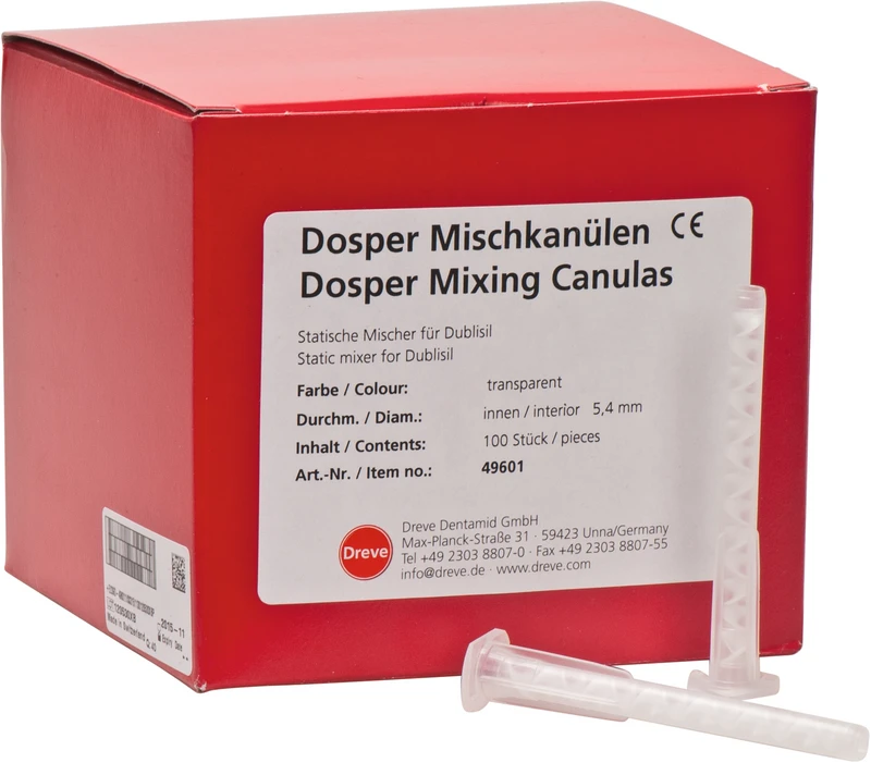 Dreve Mischkanülen transparent  Packung  100 Stück transparent