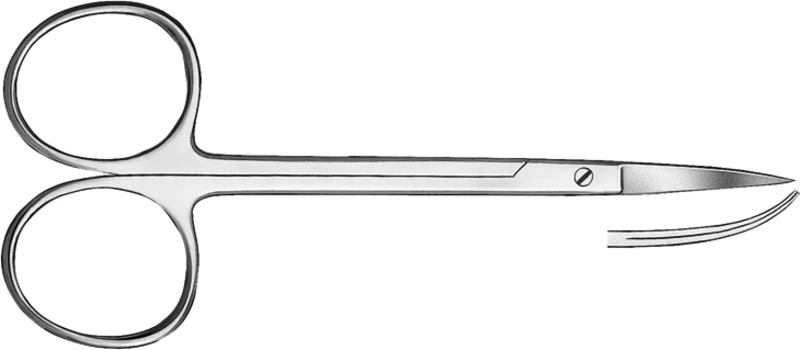 Zahnfleischscheren  Stück  802\12, 120 mm, gebogen