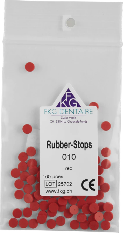 Silikonstopper  Packung  100 Stück 21 mm rot
