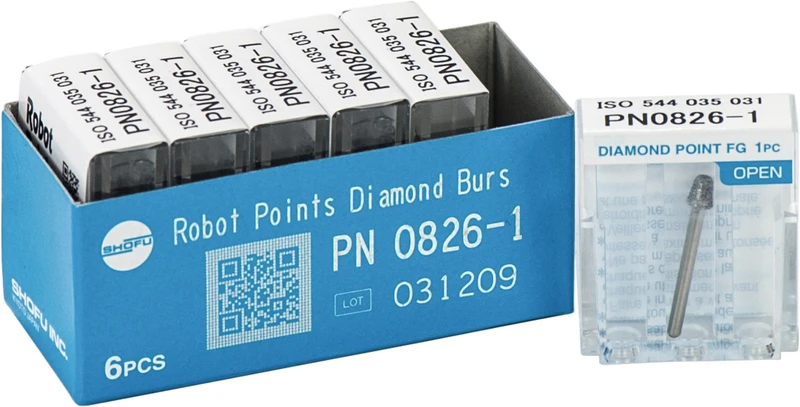 Robot Points FG  Packung  6 Stück FG, Figur Konus Kante rund, 3,5 mm, ISO 031