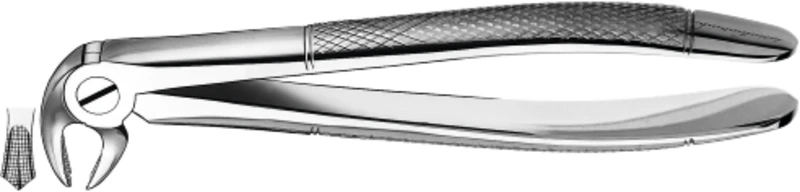 Zahnzangen  Stück  22, UK für Molaren, beide Seiten