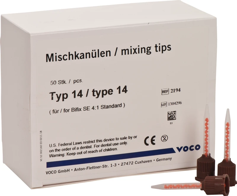 VOCO Mischkanülen Typ 14  Packung  50 Stück braun, Typ 14