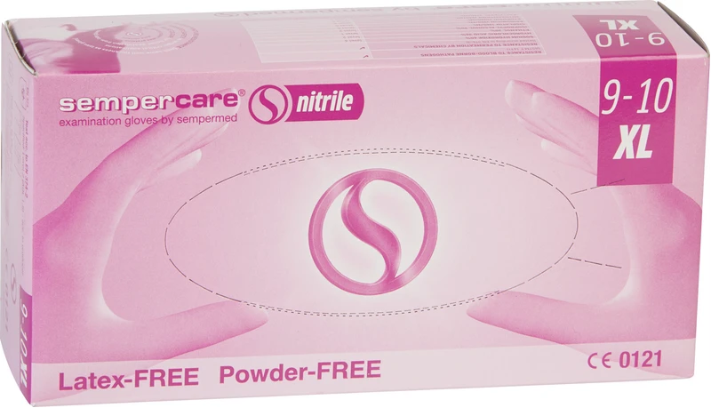 sempercare® nitrile  Packung  90 Stück puderfrei, blau, XL