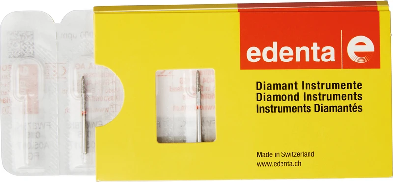 White Tiger W878K  Packung  3 Stück rot fein, FG, Figur 289 Torpedo konisch, 8 mm, ISO 016