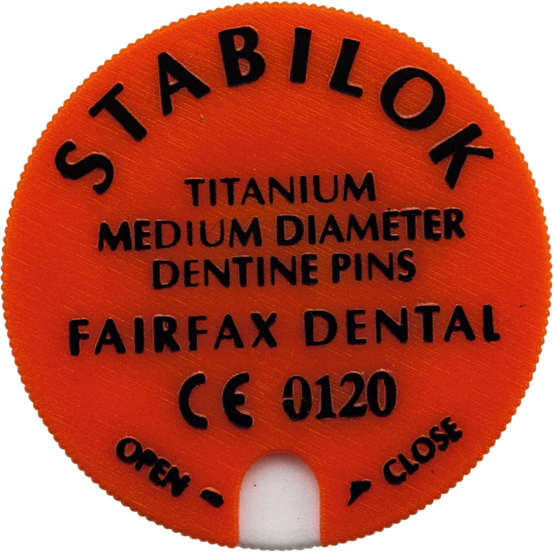 STABILOK  Set  1 Vorbohrer, 20 Pins normal, Titan, orange