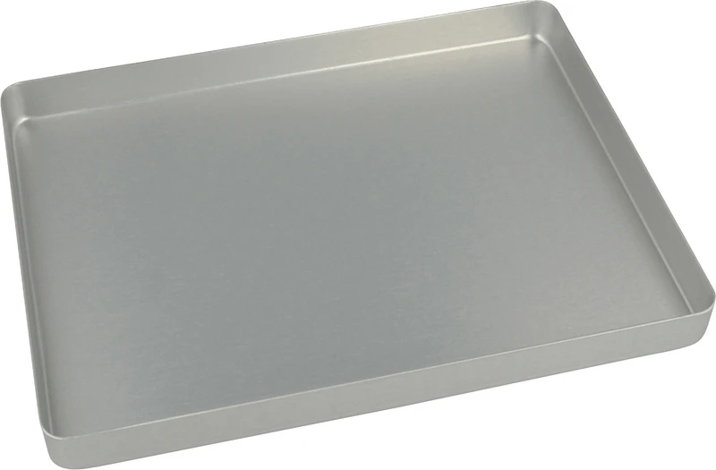 Norm-Tray Aluminium  Stück  Boden ungelocht silber, mini, 18 x 14 cm