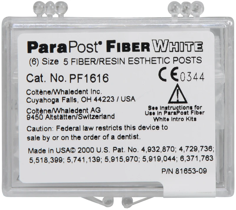 ParaPost® FIBER WHITE  Packung  5 Stück Gr. 6, Ø 1,50 mm