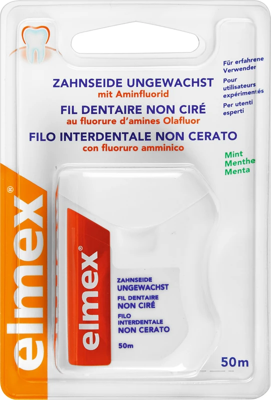 elmex® Zahnseide  Spenderbox  50 m ungewachst