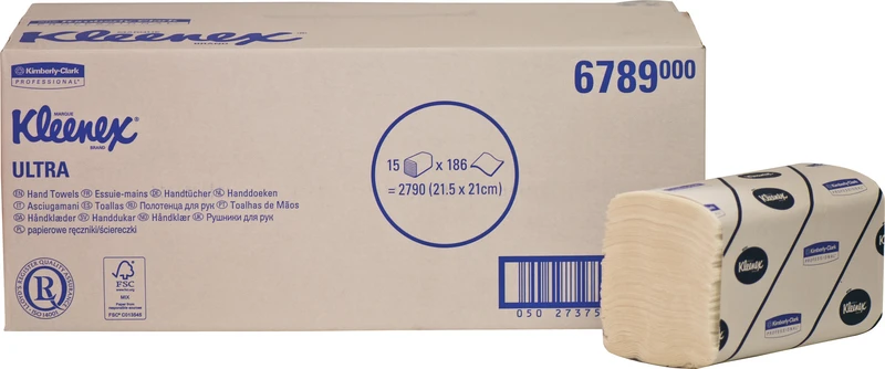 Kleenex® Ultra  Karton  15 x 186 Stück 21,5 x 21,2 cm, 2-lagig