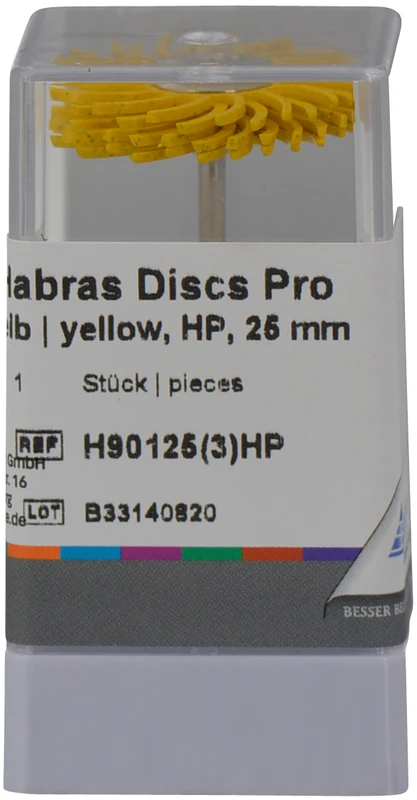HABRAS Disc Pro  Stück  25 mm gelb grob