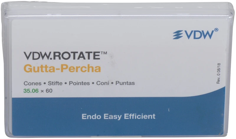 VDW.ROTATE Gutta-Percha  Packung  60 Stück Taper.06 ISO 035