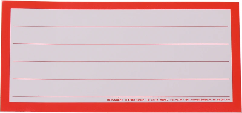 Hinweis-Etiketten   Packung  20 Stück