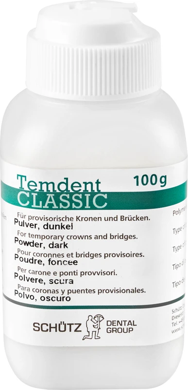 Temdent® CLASSIC  Dose  100 g Pulver dunkel