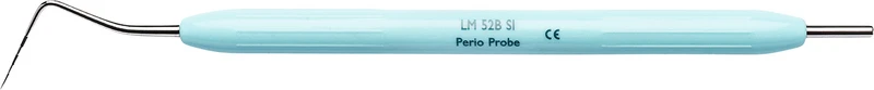 LM PA-Sonden \ Parodontometer   Stück  Figur 52, einendig, hellblau, LM-ErgoNorm Griff