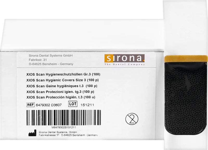XIOS Scan Hygieneschutzhüllen  Packung  100 Stück Gr. 3